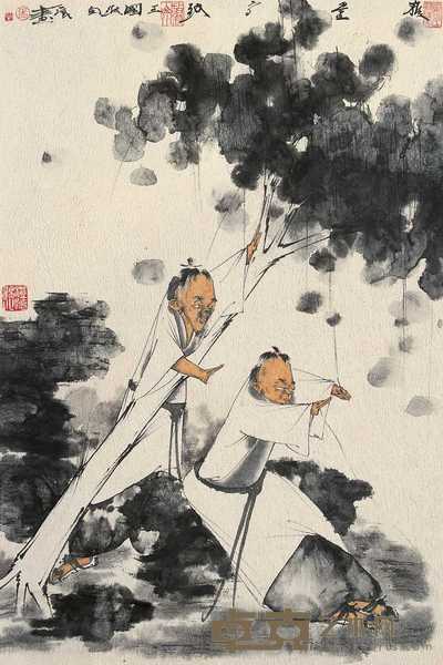 张正民 人物 镜心 65×43.5cm
